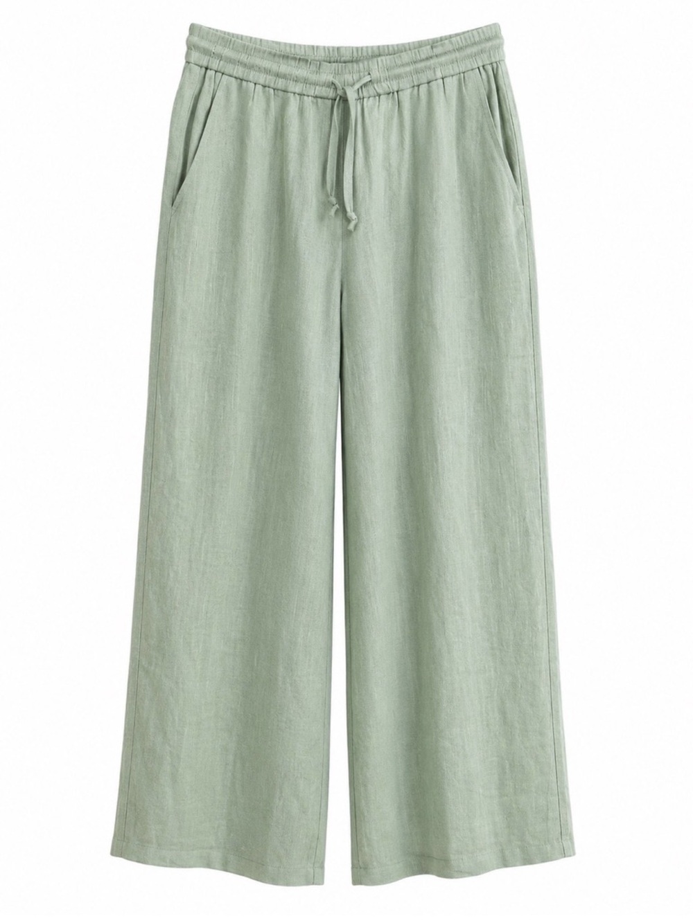 Halara Women Wide Leg Drawstring Pants Sage Green Medium